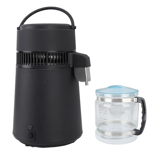Wasserdestillationsanlage 4L mit automatischer Abschaltung aus Edelstahl für Zuhause, Labor, Zahnarztpraxis, Büro, Reisen