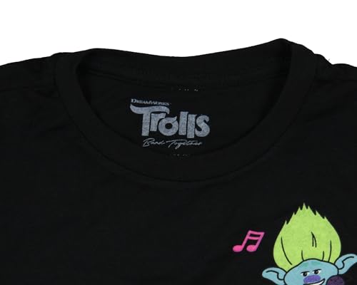 Seven Times Six Trolls Band Together Little Girl's BroZone Mixtape Short Sleeve T-Shirt3