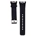 ECSEM Large Silicone Replacement Wristbands for Samsung Gear S2 SM-R720 SM-R730 Smartwatch - Gear S2 Band/Strap - Black