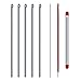 COOLHOOD 5 Pcs Stainless Steel Fishing Rigging Needle Hollow Earthworm Hook Needle Worm Baiting Needle Driller Fishing Tools Earthworm Baiting Needle for Carp Fishing, Fishing Bait Rig Tool