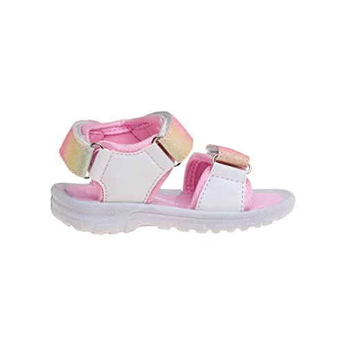 Image of Rugged Bear Girls Sport Active Summer Open Toe Sandals (Toddler)