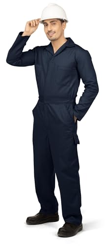 NY Threads Men’s Twill Coverall Relaxed Fit Long Sleeve Utility Work Wear3