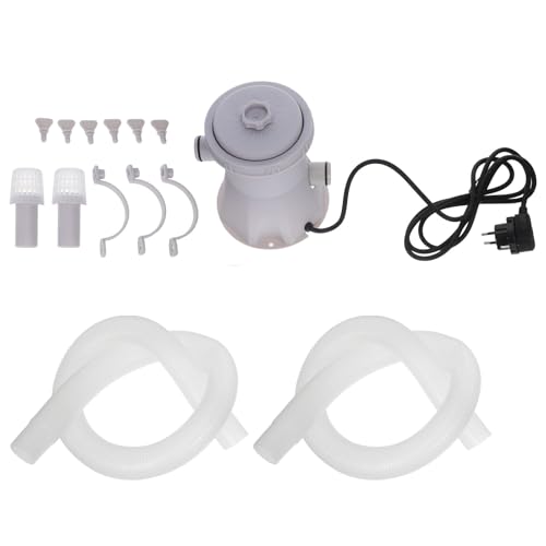 HEANUJJ Bomba de Filtro Depuradora para Piscina Eléctrica con Sistema de Cartucho para Limpieza y Circulación del Agua