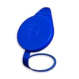 Car Washer Bottle Cap for Replacement Windshield Washer Fluid Reservoir Cap KT1Z17632A, Windshield Washer Fluid Reservoir Cap, CP9Z-17A605-A Compatible With Ford Focus 2012-2018, Blue, Plastic