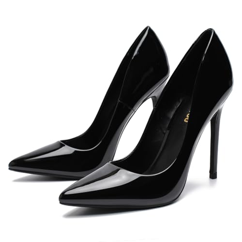 Image of Unisex High Heels for Men and Women 4.7 Inch Stiletto Heels | Pointed Toe Pumps Sexy Dress Party Shoes