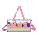 QUXVUIS Stilvolle und multifunktionale Tanz Sporttasche für Mädchen und Kinder – leichte Gymnastiktasche mit Mehreren Fächern, ideal zum Verstauen von Spielzeug und, Rosa, 18.5 x 32 cm
