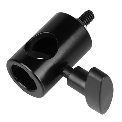 Veemoon Horizontal Vertical Tripod Stand Screw Adapter for Camera Light Universal Flashlight Lamp Holder Black Tripod Flashlight Adapter