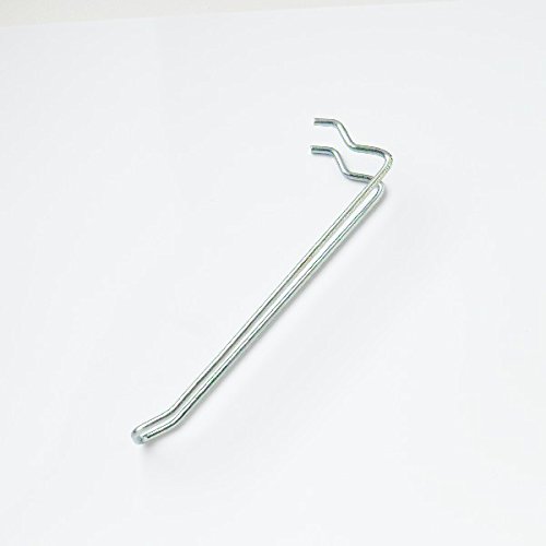 Crochets pour panneau perforé lot de 100 supports acier BZP 125 mm pour outils