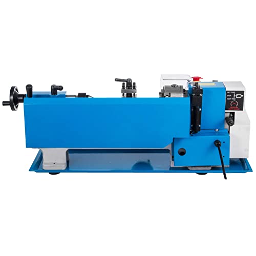 Vevor Metal Lathe 7"X12",Precision Bench Top Mini Metal Lathe 550W, Metal Lathe Variable Speed 50-2500 Rpm Nylon Gear With A Movable Lamp For Precision Parts Processing #TOP7