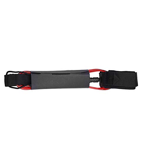 Surfboard Leash Leg Rope, 6 FT Lightweight Surfboard Surfing Leash with (Red) Extreme Sports