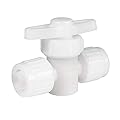 RecPro RV Plumbing Hardware | 06880 | 1/2" Compression Type 2-Way Stop Valve | Shutoff Fitting | Pex Pipe/Tubing Fittings (1 Fitting)