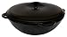Kazan Uzbek Cast Iron Kazan for Plov Making Cookware Insulated Double Handle Pan Wide Mouth Cast Iron Dutch Oven, Outdoor Cooking Frying Pot, Lodge Cast Iron Skillet, 22 L
