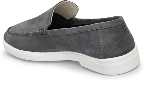 Image of Men Classic Suede Leather Loafers - Cushioned Comfort, Durable Sole & Everyday Luxury