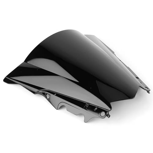 Déflecteur vent moto double bulle protection contre les turbulences