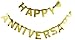 Happy Anniversary Gold - Large Foil Letter Banner