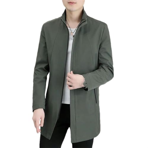 Costume d'affaires col montant homme mi-long pour vos réunions décontractées