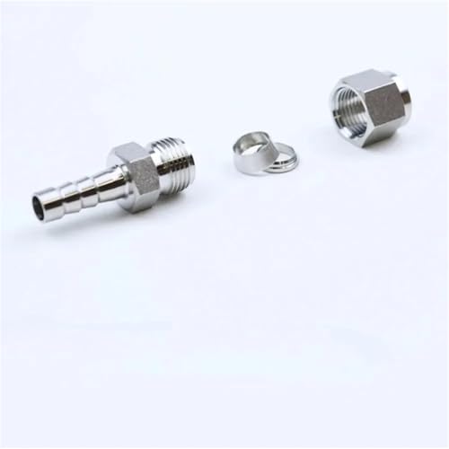 Conector de acero inoxidable 304L con unión de compresión NPT 3
