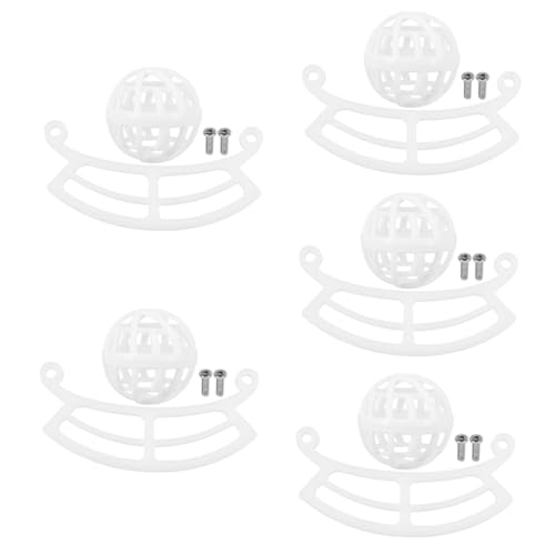 Abaodam 5 Sets Bird Feeder Extension Perch Durable Bird Food Holder Perch Easy to Install