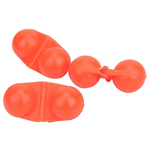 Sea Fishing Double Rattle, 40Pcs Portable ABS Double Rattle Sea Fishing Attractor Beads Accessory for Luring Fish(red)