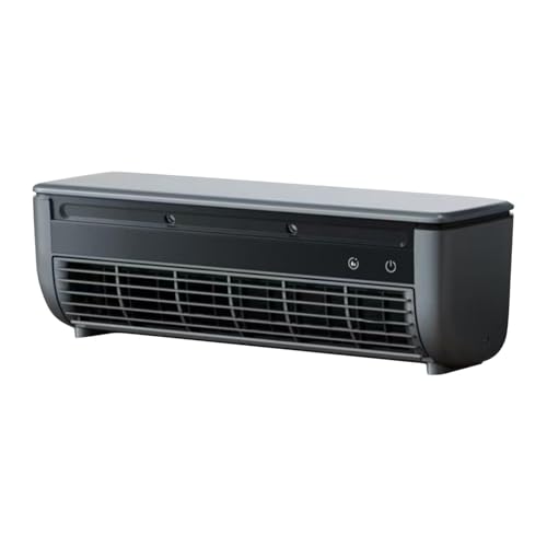 Mini Split Air Conditioner, Ductless Ac Unit Wall Mounted No Window, Portable Air Conditioner With Remote Control, 3 Speed Cooling Fan For Kitchen Bedroom Small Spaces (Black)