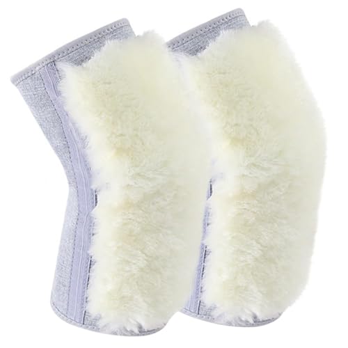 Ipetboom 1 Pair Warm Thicken Knee Wraps for Cycling Protective Leg Sleeve for Outdoor Activities Moisture Absorbing Comfortable Winter Knee Cover for Motorcycling Hiking and More