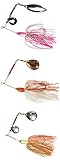 FISHIN ADDICT Dawn Collection 3 Units Spinner Bait Fishing Lure Spin Bait for Pike, Perch and bass