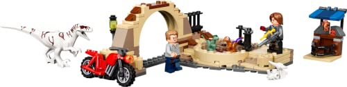 Lego Jurassic World Set - Atrociraptor: Motorradverfolgungsjagd 76945 + Polybag Dinosaurier-Markt 30390 – Bild 4