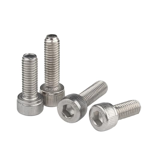 10/50 個 M2 M2.5 M3 M4 M5 304 A2-70 ステンレス鋼 DIN912 六角六角ソケットキャップヘッドボルトネジ長さ 3-20 ミリメートル(20mm,M4 (10pcs))