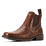 SUREWAY Mens Western Chelsea Cowboy Boots for Men - Square Toe, All Weather Rugged Ankle Slip on Boots, Built for Comfort & Durability, Casual Retro Stylish Boots, Dress Shoes