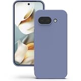 YATWIN Cover per Google Pixel 9A, Custodia in Silicone Morbido con Tagli di Precisione per Fotocamera, Design Ultra Sottile, Protezione 360° con Bordi Rialzati, ‌Grigio Lavanda