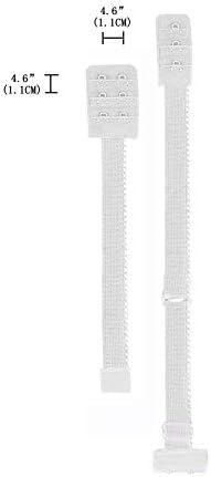 Lansonee Soft Comfortable Adjustable Low Back Bra Converter Straps Set 2 Hooks (White, Black, Beige)