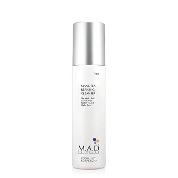 M.A.D Mandelic Refining Cleanser - Gentle Alpha-Hydroxy Acid Cocktail for Deep Cleansing, Hydration & Skin Tone Refinement - Brightening & Acne Care - Ideal for Professional Backbar & At-Home Skincare