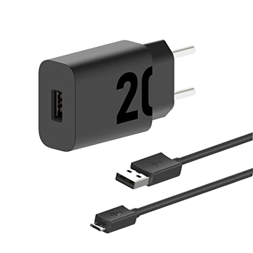 Motorola, Carregador Turbo Power 20W, Cabo 1 Metro, Porta USB-A, Cabo Micro-USB