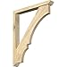 Ekena Millwork BKT0402X30X36BOA06RDF Balboa Slat Rough Sawn Bracket w/Offset Brace, Douglas Fir