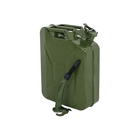 CHOCITY 5 Gallon 20L Steel Gas Can Power Emergency Backup Tank US Stock (Green,1) Cover