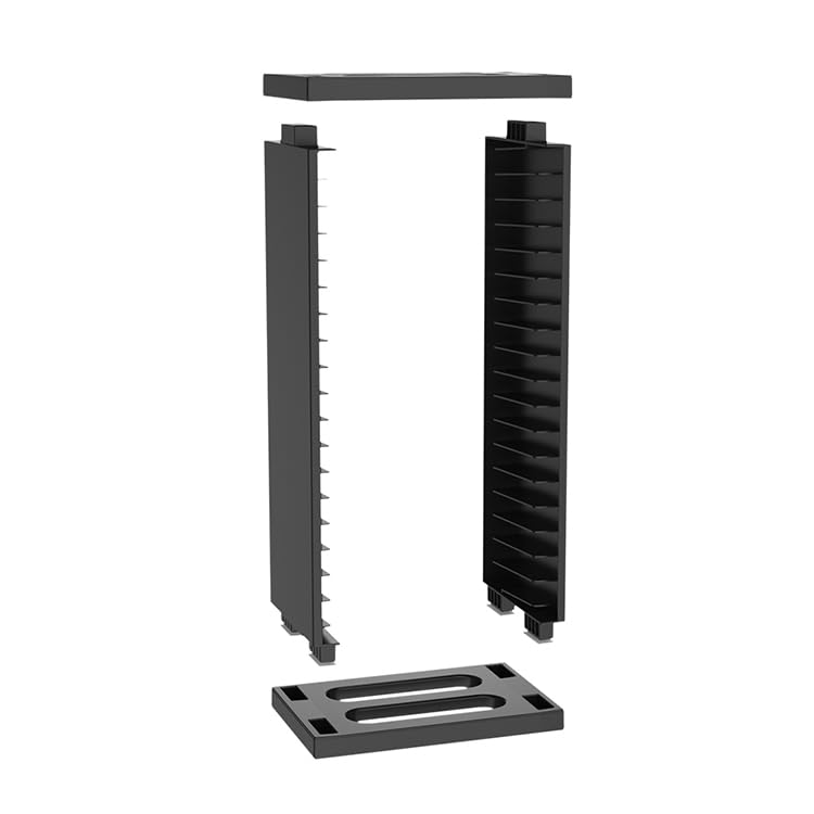 Image of Video Game Disc Storage Holder Compatible with PS5, PS4, Xbox Series X|S and Xbox One, Game CD Organizer Tower, Disc Display Stand, Storage Rack for Video Games, Holds 18 Game Discs