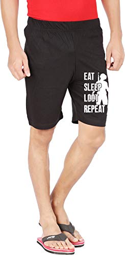 Image of Men's Graphic Printed Cotton Shorts (Pack of 1)