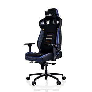VERTAGEAR PL4800 Ergonomic Big & Tall Gaming Chair featuring ContourMax Lumbar & VertaAir Seat systems – RGB LED Kits Upgradeable – Midnight Blue