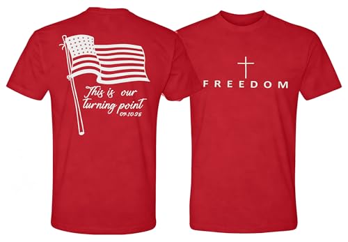 Freedom T Shirt This is Our Turning Point Cross Shirt Freedom Shirts for Men Patriotic Shirts for Men