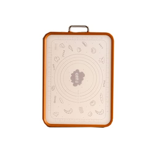 AOFCESQY Tabla de Cortar Tabla de Cortar de Acero Inoxidable de Doble Cara de Primera Calidad, Rectangular, para Cocina, Grande, con Asas, para Carne, para trinchar Carne o Verduras