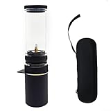 MoSundi Outdoor Camping Gaslampe 156 x 38 cm, 10 g Gasbox, Metall + Glas...