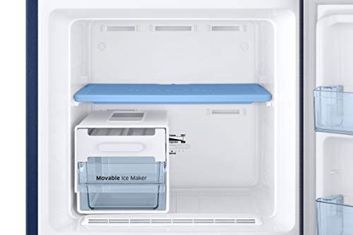 Image of Samsung 253 L 3 Star Frost-Free Double-Door Refrigerator Appliance (RT28R3053U8 /HL, Saffron Blue)