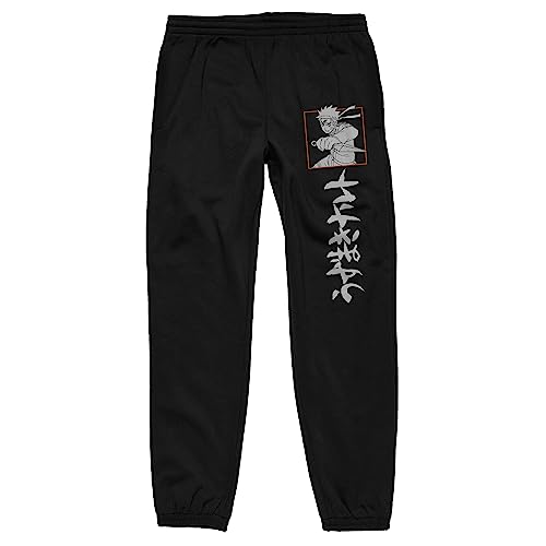 Amazon.com: Bioworld Naruto Shippuden Naruto Kanji Men's Black