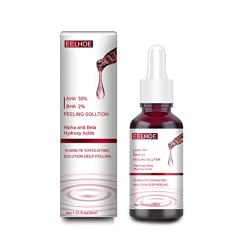 AHA 30% + BHA 2% Solution de Gommage Essence d'acide de Fruit Liquide exfoliant Pores rétrécit Essence de Soin du Visage Cover