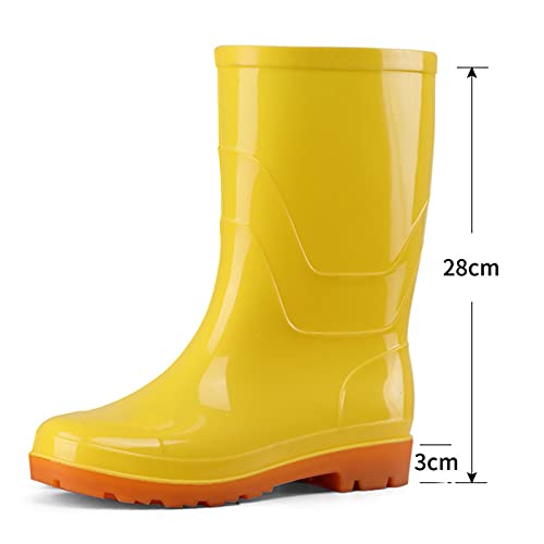 Rain Boots Women Women's Mid Calf Rain Boots Waterproof Garden Shoes Outdoor Work Boot for Hunting Gardening Farming2