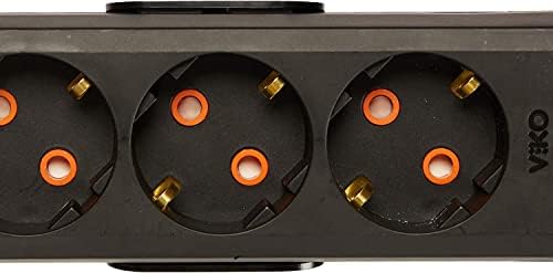 Viko Multi-Let Siyah Üçlü Priz Topraklı Kablolu Çocuk Korumalı 5 Mt - Görsel 2