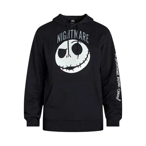 Disney The Nightmare Before Christmas NBC Hoodie Mens Jack Sweatshirt (Medium)