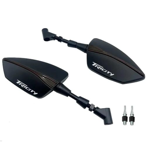 Rétroviseurs moto Yamaha Tricity 125 noirs réglables (2014-2021)