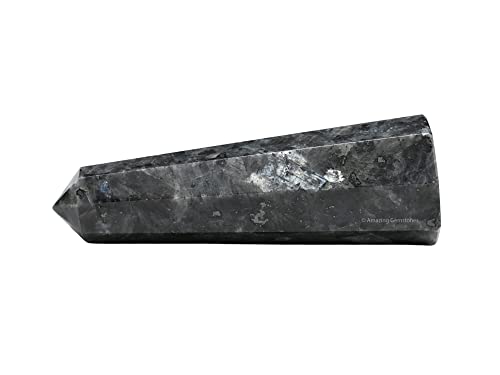 Image of Amazing Gemstone Larvikite Crystal Towers ~ Natural Healing Crystal Point Obelisk for Reiki Healing and Crystal Grid (2 inch to 3 inch INCH)