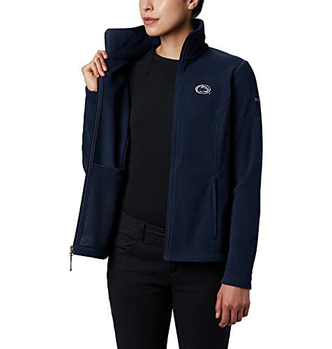 Columbia Ncaa Penn State Nittany Lions Women's Give And Go Ii Full Zip Fleece Jacket, Small, Psu - Navy #TOP4